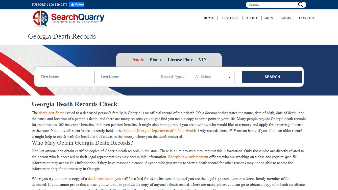 Enter a Name to View Georgia Death Records Online - SearchQuarry